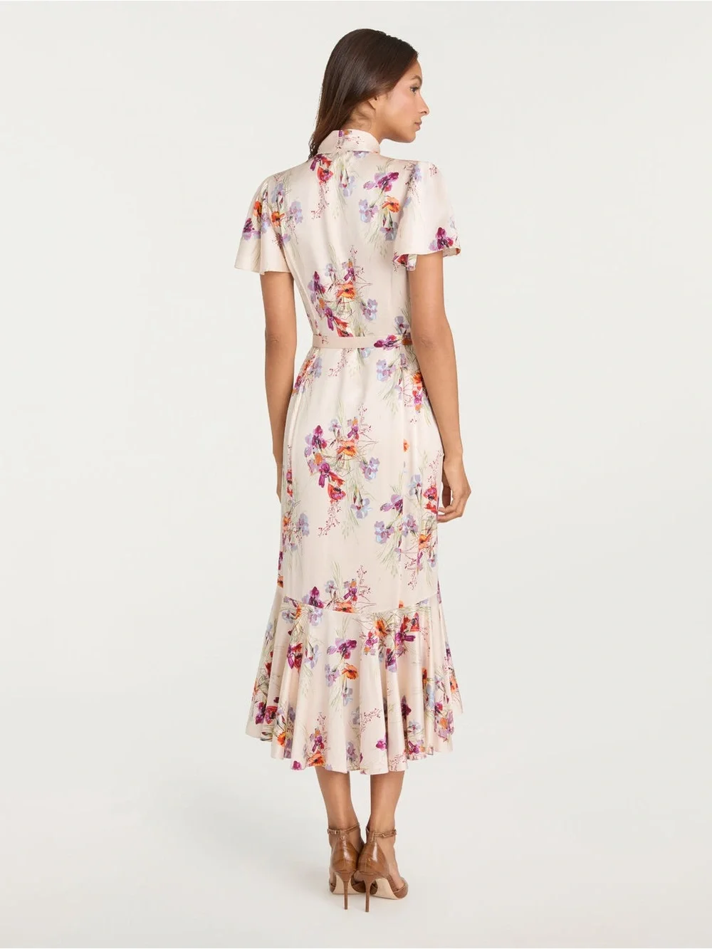 Cinq à Sept Iris Bouquet Willow Dress Oatmilk Multi Floral NWT Size 10 - Picture 4 of 9